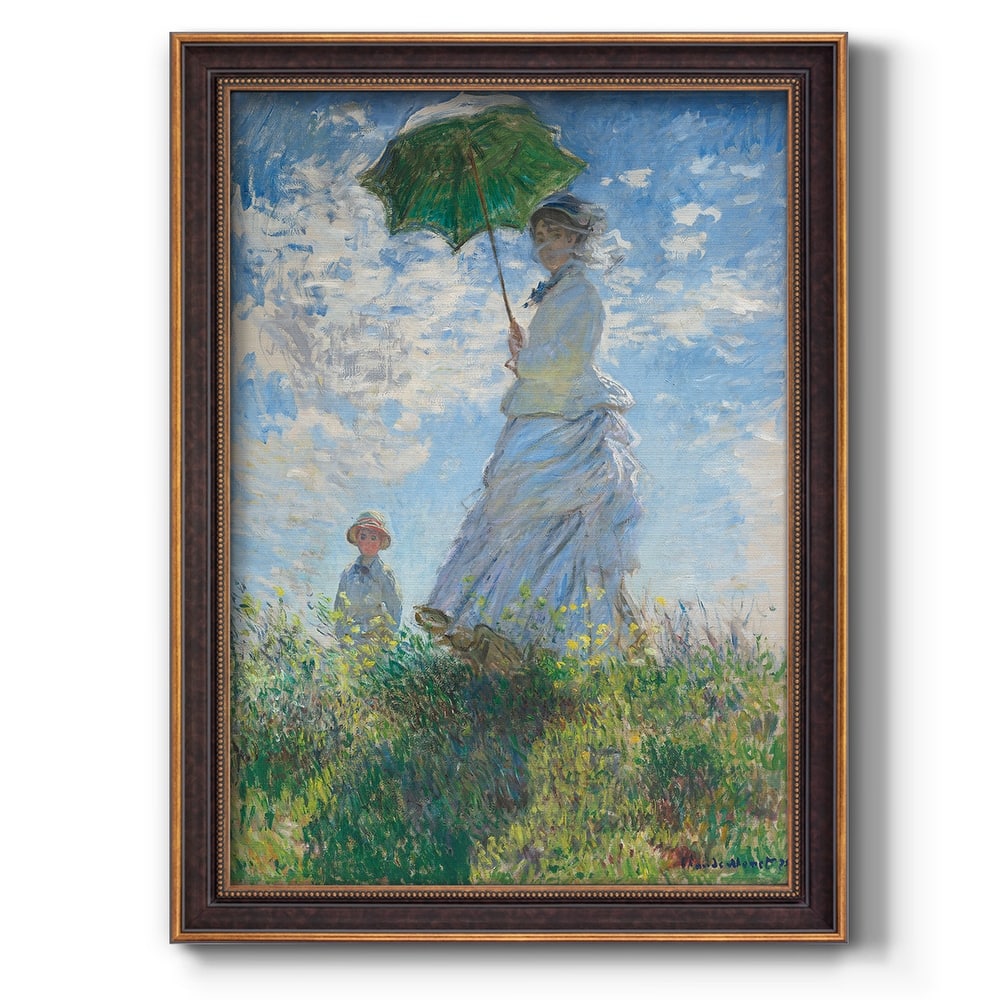 Woman with a Parasol  Premium Framed Canvas- Ready to Hang