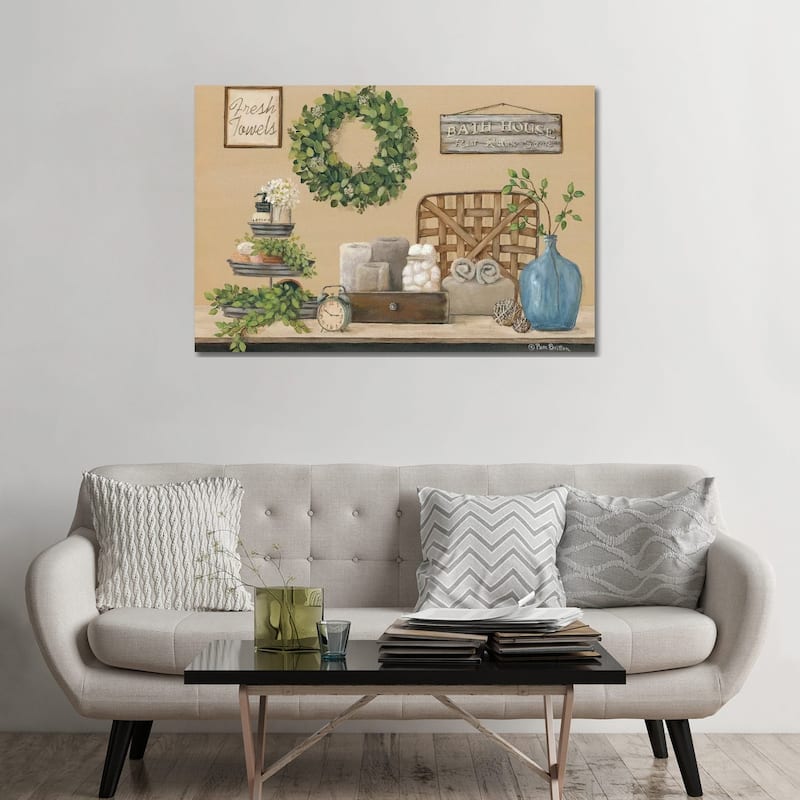 iCanvas "Farmhouse Bath I" by Pam Britton Canvas Print - 32x48x1.5
