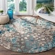 preview thumbnail 103 of 106, SAFAVIEH Monaco Shiloh Boho Abstract Modern Watercolor Area Rug 3' Round - Grey/Light Blue - Round