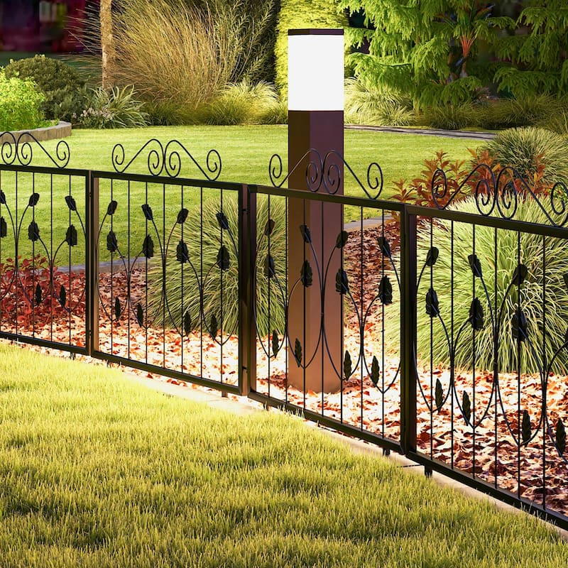 Costway Decorative Garden Fence with 8 Panels Outdoor Animal Barrier - See Details