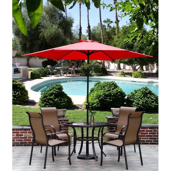 Shop Black Friday Deals On 9 Ft Aluminum Patio Uv Protected Outdoor Umbrella Overstock 32142859