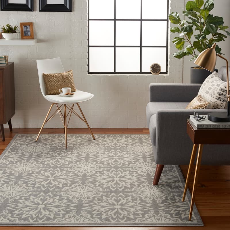 Nourison Jubilant Floral Medallion Area Rug