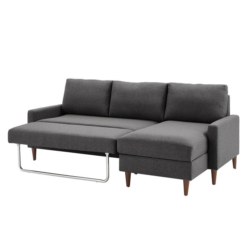Parker Convertible Sofa with Right Facing Storage Chaise by iNSPIRE Q Modern