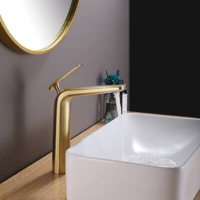 Single Handle Bathroom Vessel Sink Faucet One Hole Bathroom Vessel Faucets Modern Tall High Basin Vanity Mixer Taps