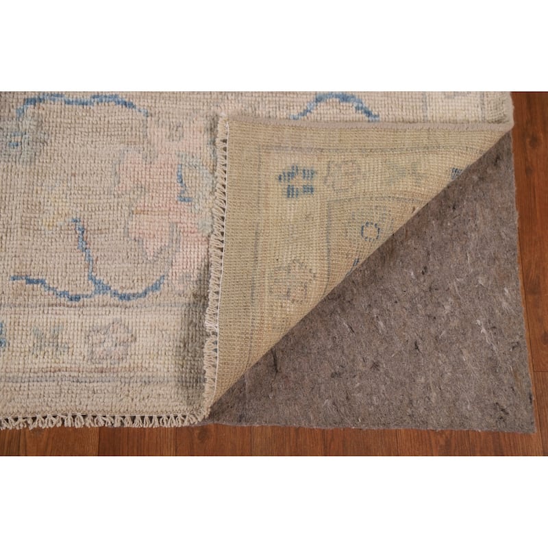 Floral Oushak Oriental Area Rug Handmade Wool Carpet - 8'0"x 10'1"