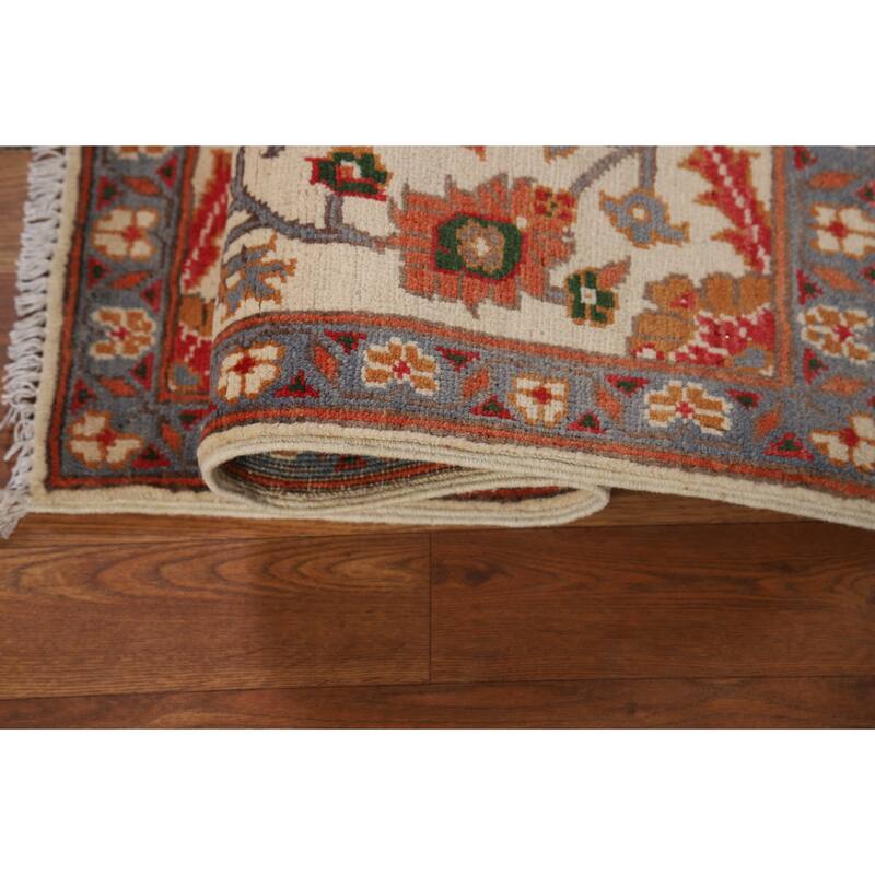 All-Over Floral Kazak Oriental Foyer Rug Handmade Wool Carpet - 2'0" x 3'0"