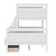 preview thumbnail 21 of 21, Twin over Full Bunk Kids Bed with Ladder, 2-Under-Bed Storage Drawers, Full-Length Guardrails, Convertible to Two Beds, Grey