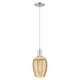 preview thumbnail 14 of 34, Innovations Lighting Downtown Urban - Preston - 1 Light 6" Flute Shade Cord Hung Mini Pendant Mercury Shade/Brushed Satin Nickel