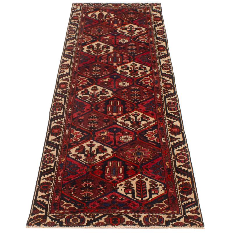 ECARPETGALLERY Hand-knotted Kayseri Vintage Red Wool Rug - 3'1 x 9'6