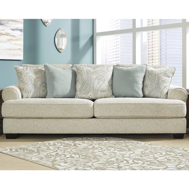 Signature Design by Ashley Monaghan Beige Sofa - 98" W x 45" D x 39" H