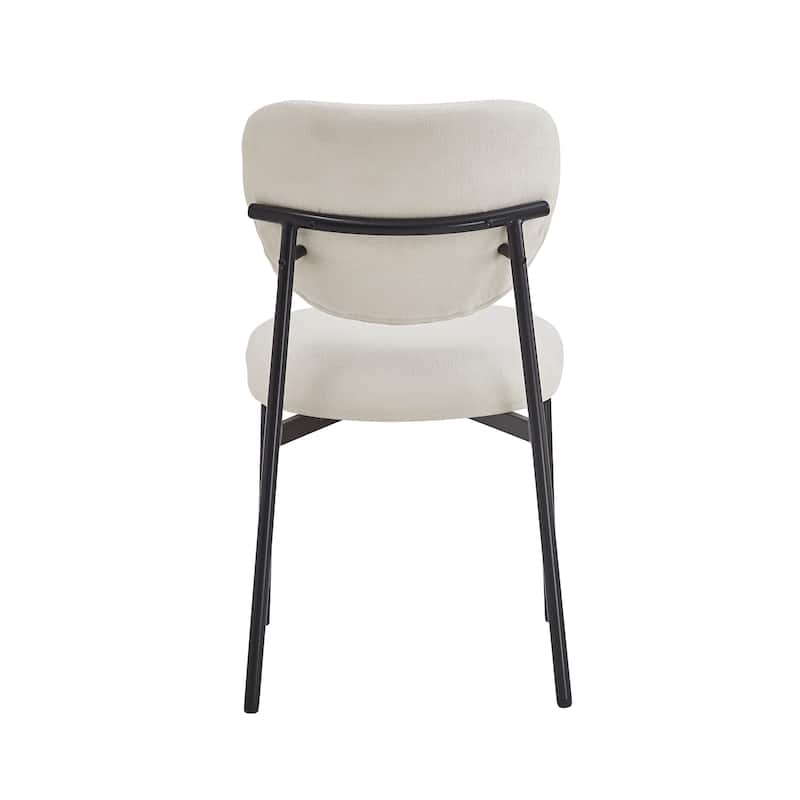 Dining Chairs Set of 2, Parsons Chair Upholstered Chair with Metal Legs