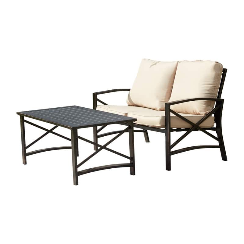 PATIO FESTIVAL 8-Piece Outdoor Sofa Seating Group with Cushions