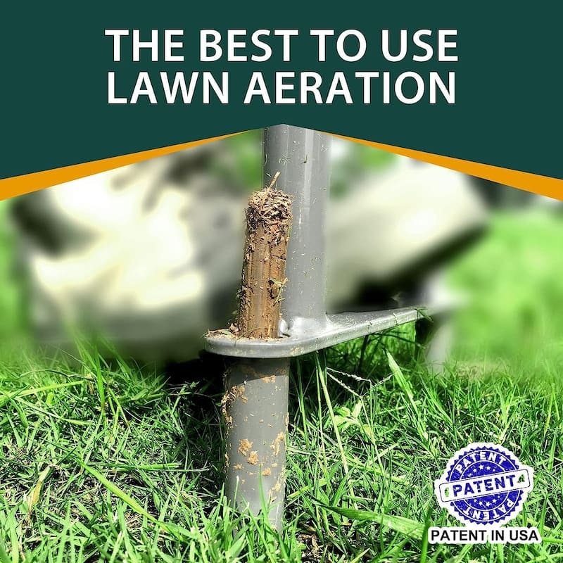 WaLensee Lawn Coring Aerator, Manual Grass Dethatching Turf Plug, Core ...