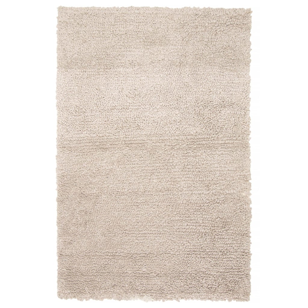 ECARPETGALLERY Braid weave Sienna Grey Wool Rug - 5'0 x 7'4