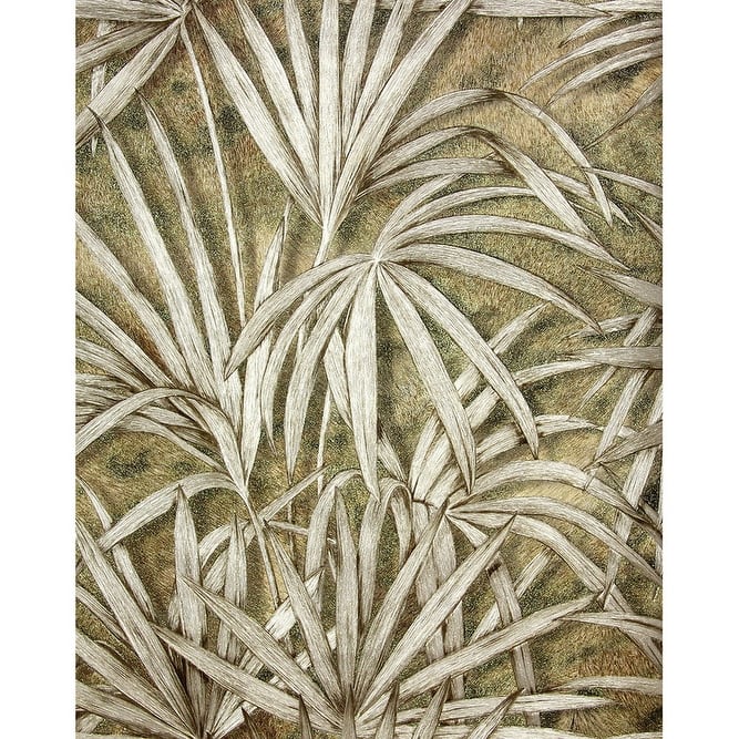 Brewster Veneto Brown Palm Tree Wallpaper - 21in x 396in x 0.025in