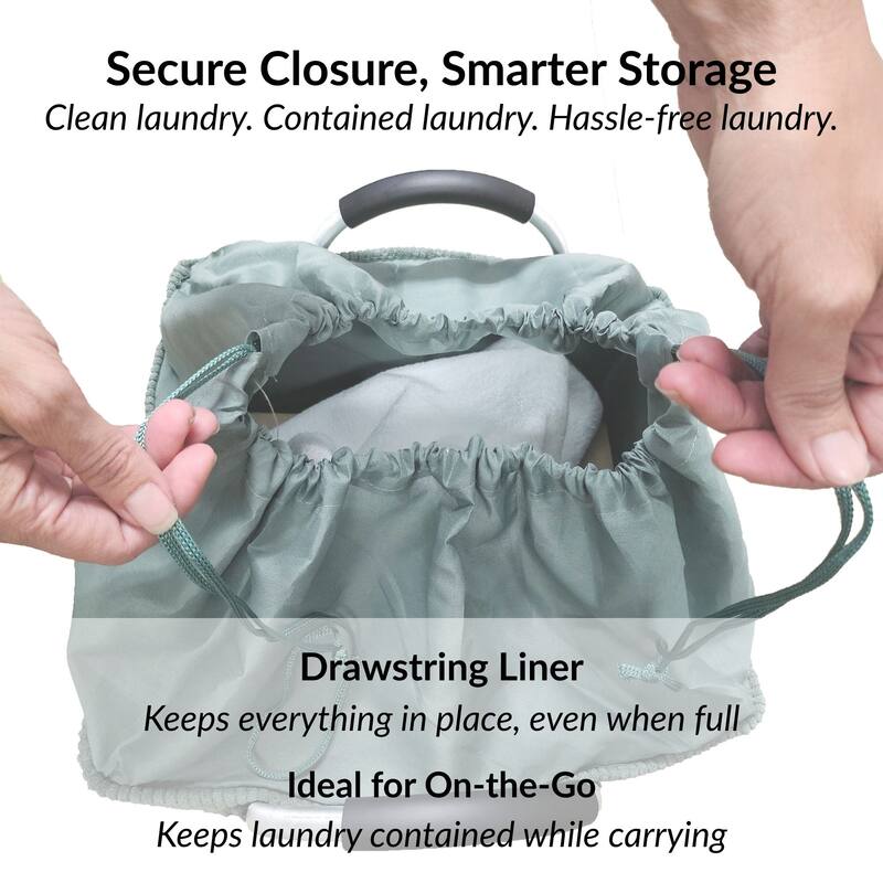 Corduroy Laundry Basket 55L - 14 L x 12 W x 25 H