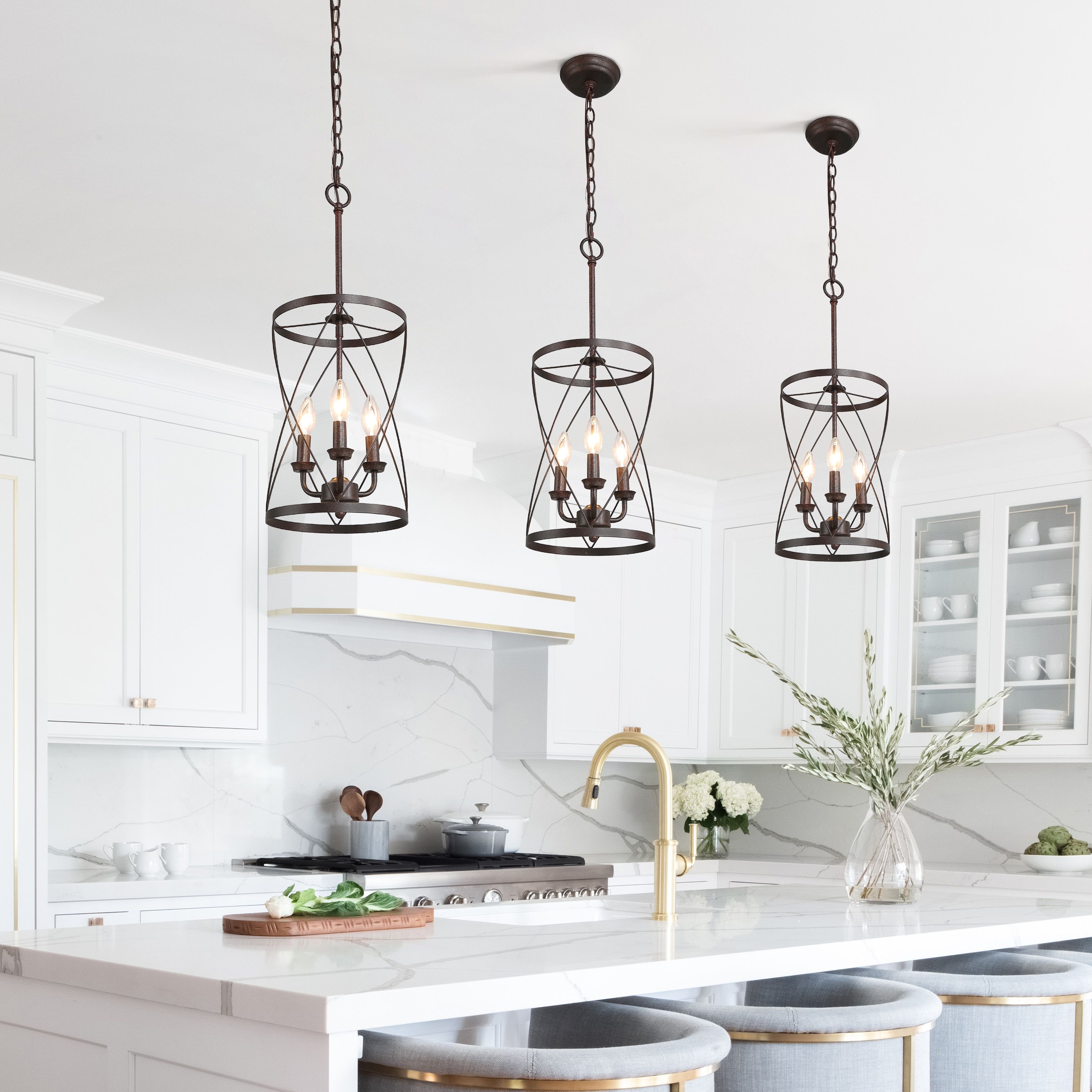 Three pendant kitchen light deals