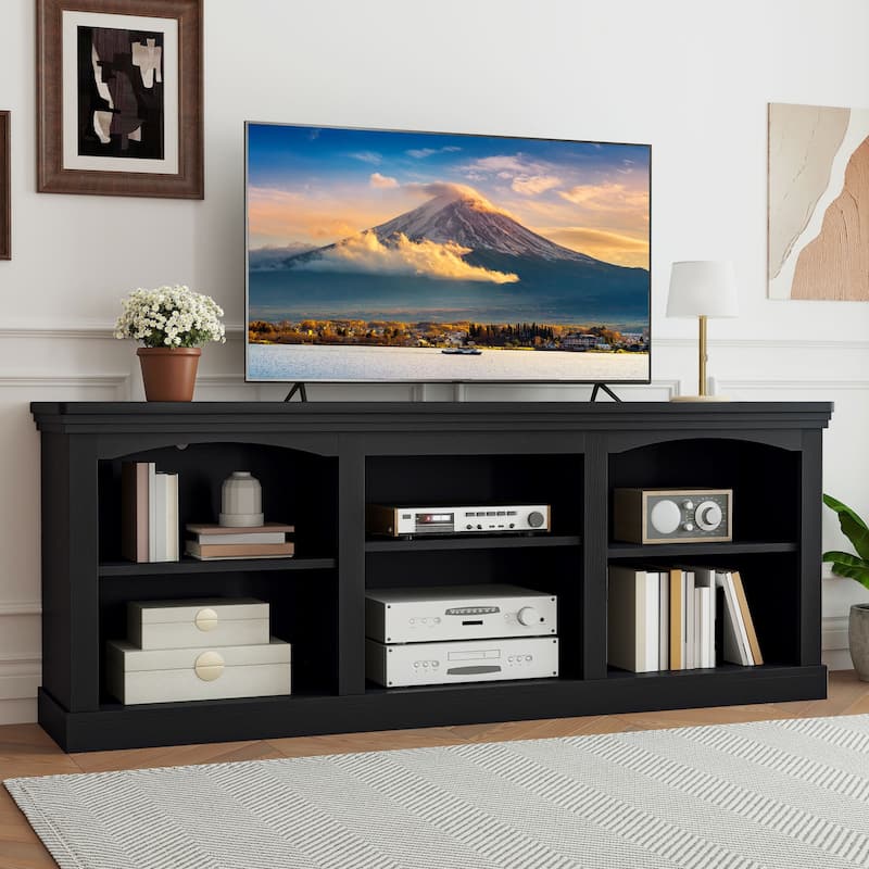Moasis 70"W Farmhouse TV Stand for 75/80" TV, Entertainment Center