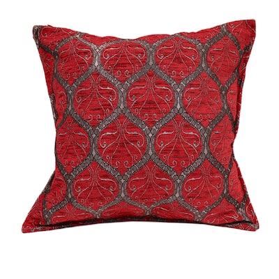 Trellis Myrtus Chenille Decorative Contemporary Turkish Pillow