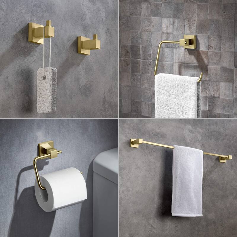 Cube 5-Piece Bathroom Hardware Set