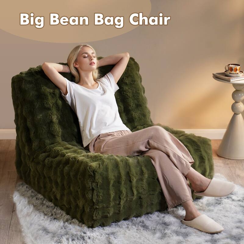 XIZZI Bean Bag Chair for Living Room Soft Plush Lounge Seating
