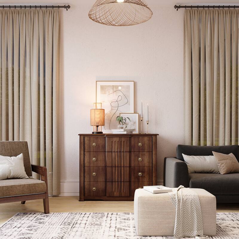 Acroma Modern Table Lamp with Rattan Shade