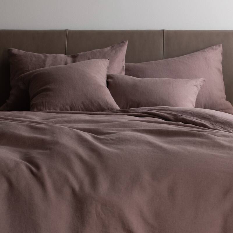 French Linen Pillow with Removable Sham by BOKSER HOME