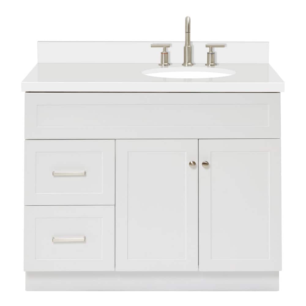 Ariel F043SRWQOVO Hamlet 42" Free Standing Single Basin Vanity Set