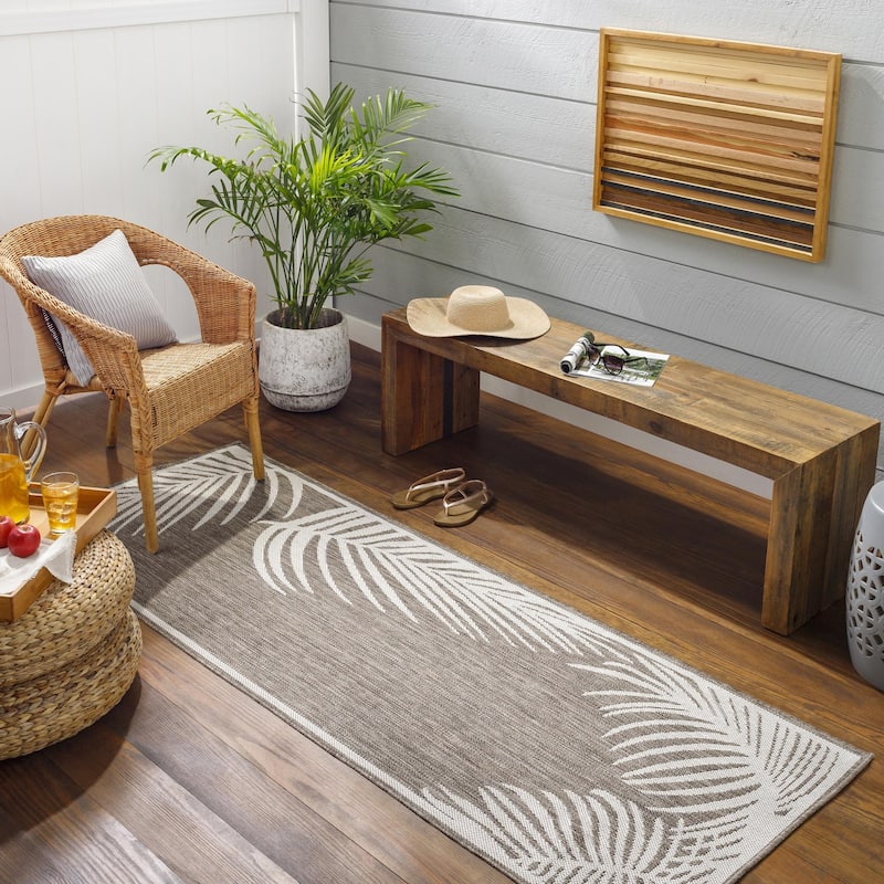 Livabliss Long Beach Outdoor Safe Tropical Area Rug