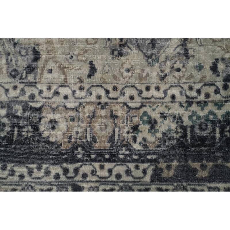 Hand-knotted Modern Silk Multi-Colored Abstract Oriental Area Rug - 7' 11'' X 4' 10''