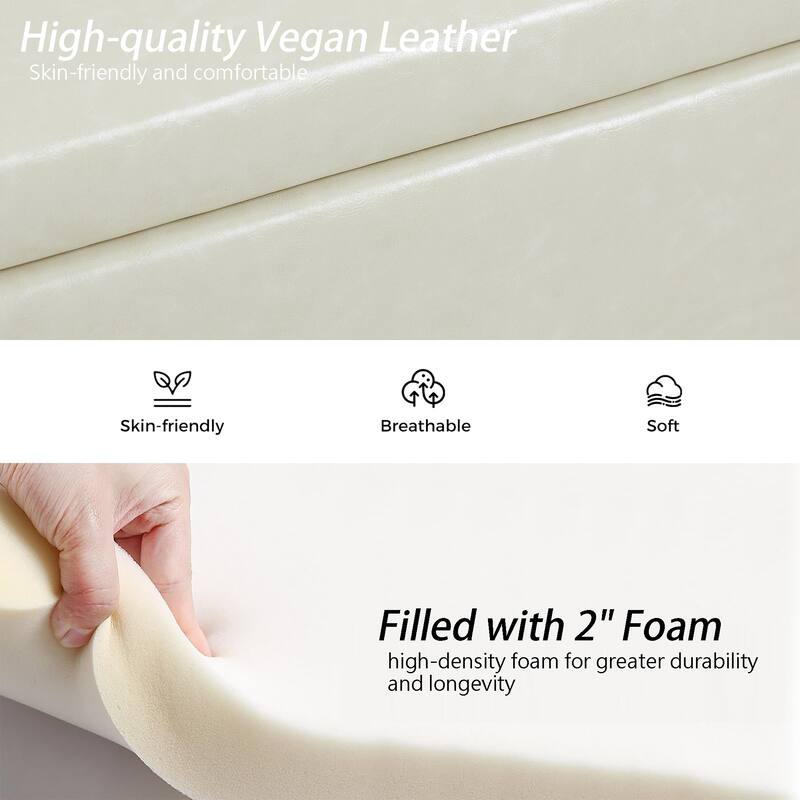 Upholstered 55"W Flip Top Storage Bench Bedroom Bench Modern End of Bed Bench for Entryway Hallway Window with Gold Legs