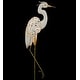 preview thumbnail 2 of 5, Solar Bird Stake - Egret - 9.75"x4"x42.5"