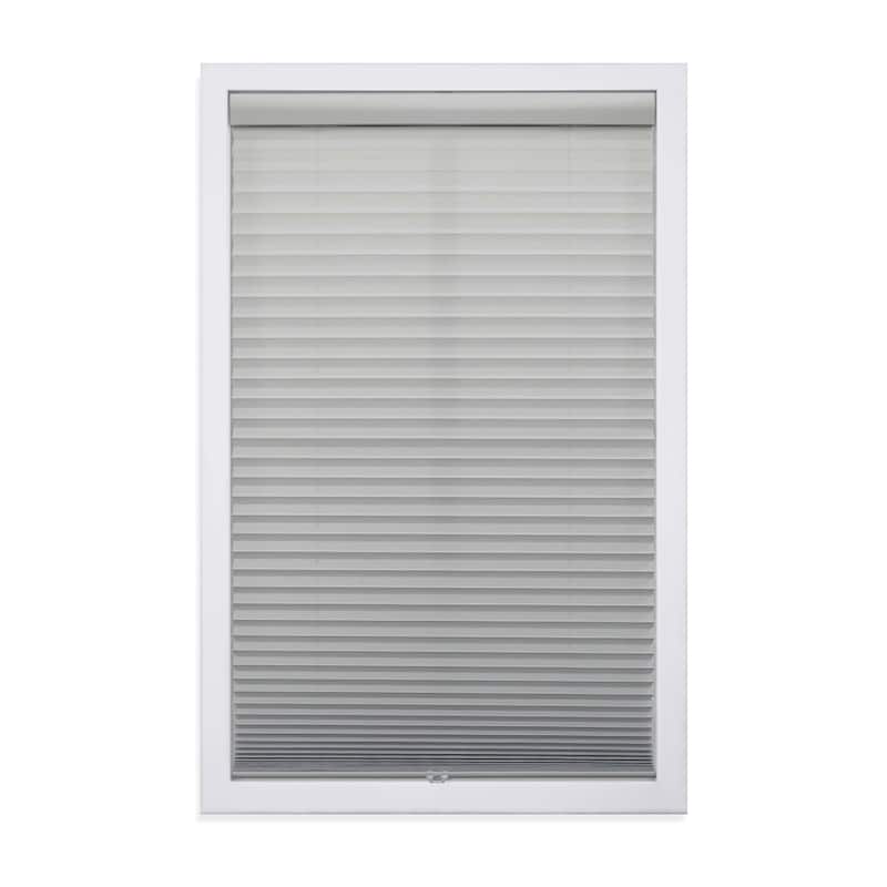 72-inch Silver Grey Light-filtering Pleated Shade