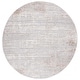 preview thumbnail 4 of 9, SAFAVIEH Eternal Ille Modern Abstract Rug 6'7" Round - Grey/Ivory - Round