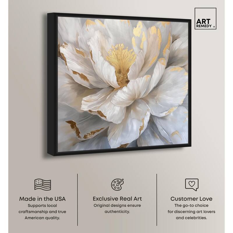 Golden Veins of Grace Canvas by Art Remedy