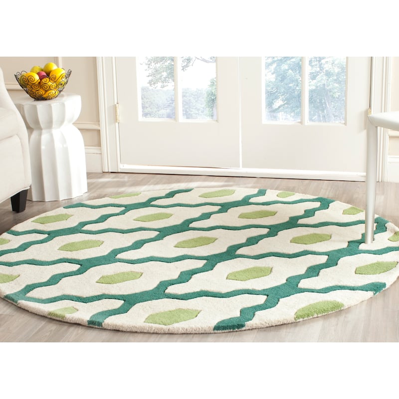 SAFAVIEH Handmade Chatham Sutapa Modern Moroccan Wool Rug