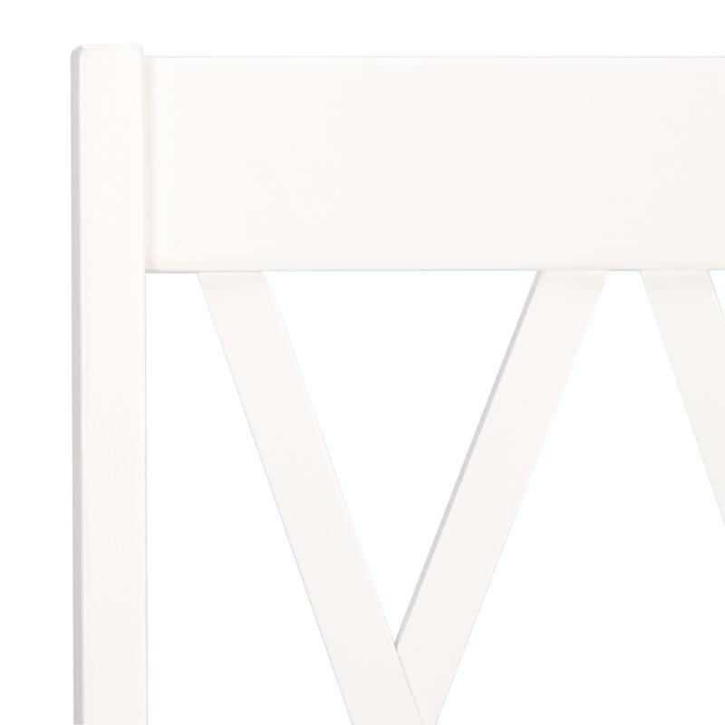 SAFAVIEH HOME Yana Double X-Back Side Chair - 18"W x 22"D x 39"H