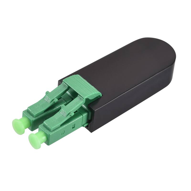 LC Fiber Optic Loopback Adapter, LC Single Mode 9/125 Tester Adapter - Green