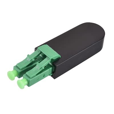 LC Fiber Optic Loopback Adapter, LC Single Mode 9/125 Tester Adapter - Green