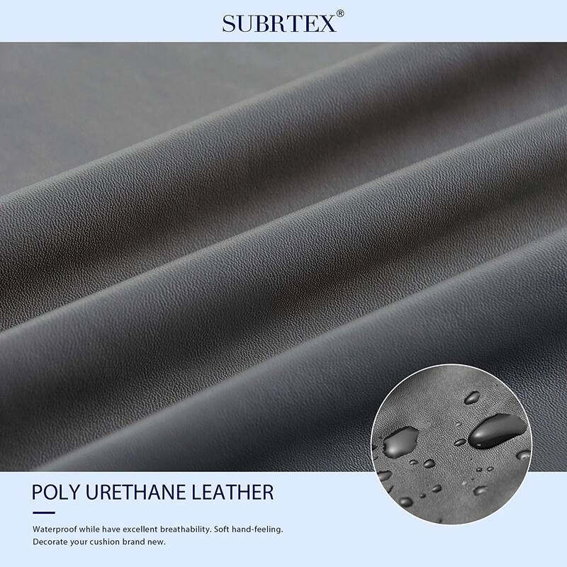 Subrtex 1-Piece PU Leather Chair Loveseat Sofa XL-Sofa Cushion Covers