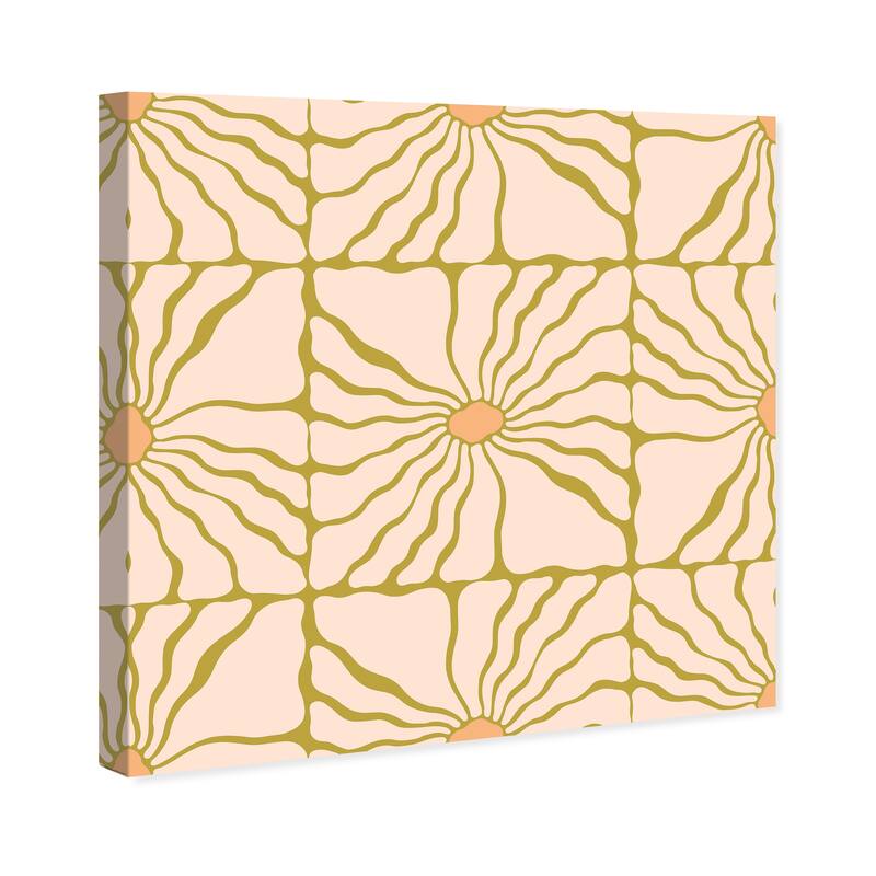Wynwood Studio Canvas Floral and Botanical Pasted Together Pink and Light Pink Modern & Contemporary Wall Art Canvas Print