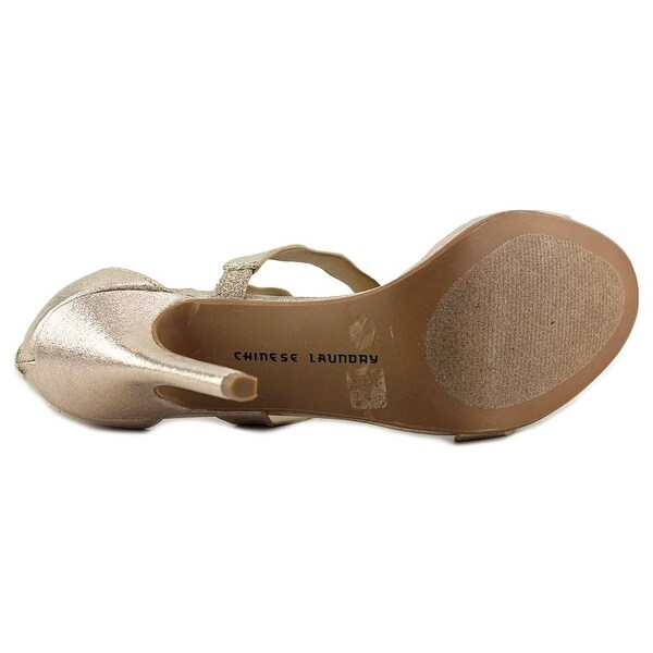 Shop Chinese Laundry Z Jansen Women Open Toe Canvas Gold CHINESE LAUNDRY WOMEN'S Z JANSEN OPEN TOE CANVAS GOLD HIGH