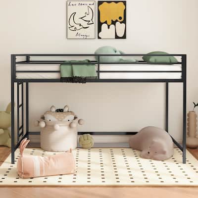Mowry Modern Metal Junior Twin Loft Bunk Bed by Christopher Knight Home