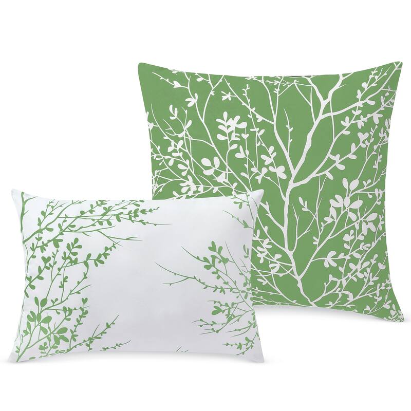 Elegant 6-Piece Reversible Foliage Comforter Set