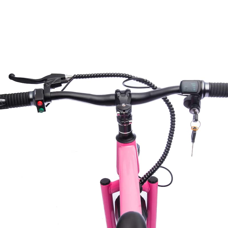 24V Kids Ride On Electric Dirt Bike,300W Super Power Motor,16in Wheels,Adjustable Seat Height,Hand-Operated Brakes