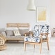 preview thumbnail 9 of 20, Costway Modern Accent Armchair Upholstered Lounge Chair w/Rubber Wood - 25'' x 26.5'' x 32''