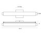 preview thumbnail 2 of 0, Tubo Slim Satin Nickel Drum Trim LED Vanity