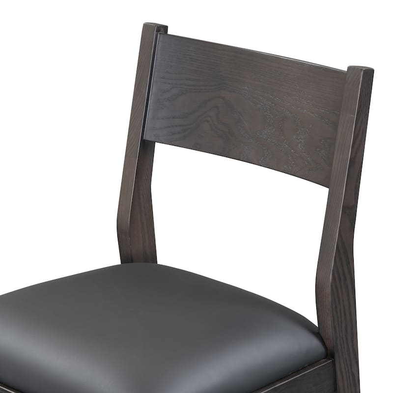 Classic Home Rooney 26" Top Grain Leather Stool