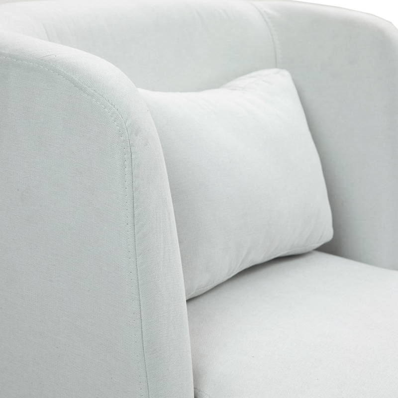 Swivel Accent chairs With Boucle Linen Fabric Set of 2