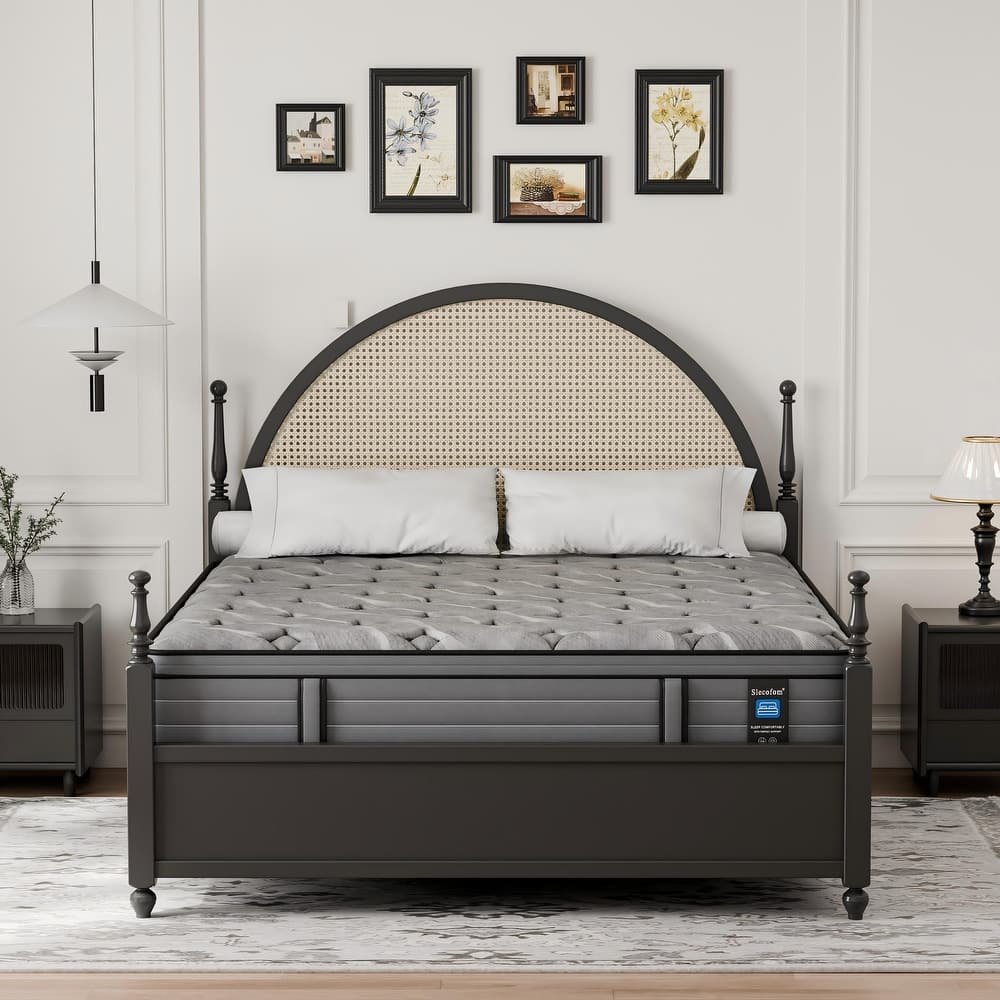 Modland 14" Hybrid Mattress, Medium-Firm, Cooling-Gel Memory Foam & Pocket Springs, in a Box Twin, Full, Queen, King